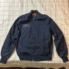 Vintage Cintas workwear utility bomber zip jacket size large distressed USA  