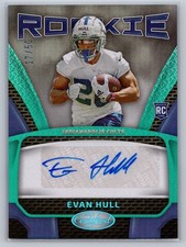 2023 Panini Certified #RS-11 Evan Hull Rookie Signatures Mirror Teal #/50
