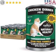 Grain Free Chicken Pate Canned Cat Food W/ Added Vitamins Minerals Adult Cats US