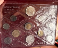 DIVISIONALE 1991 VIVALDI 500 LIRE FIOR DI CONIO 11 VALORI ARGENTO SILVER