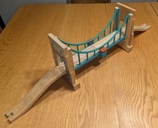Thomas Friends Wooden Railway Collapsing Sodor Suspension Bridge and Ramps