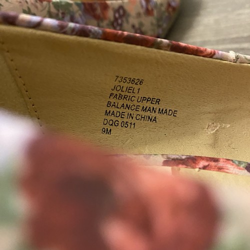 Nine West Espadrille Wedge Size 9 Floral Pattern Heels - Picture 7 of 7