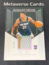 2024-25 Panini Noir Yves Missi Elegant Decor Rookie Jersey Patch RC 53/99