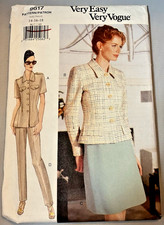 UCFF~Vintage Very Easy Very Vogue 9617~Sz 14-18~Jacket & Skirt~Military Style