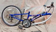 Mongoose Pro AC-300 Trail-a-Bike 20" Kids Bike Attachment PullAlong 6 Speed Grip