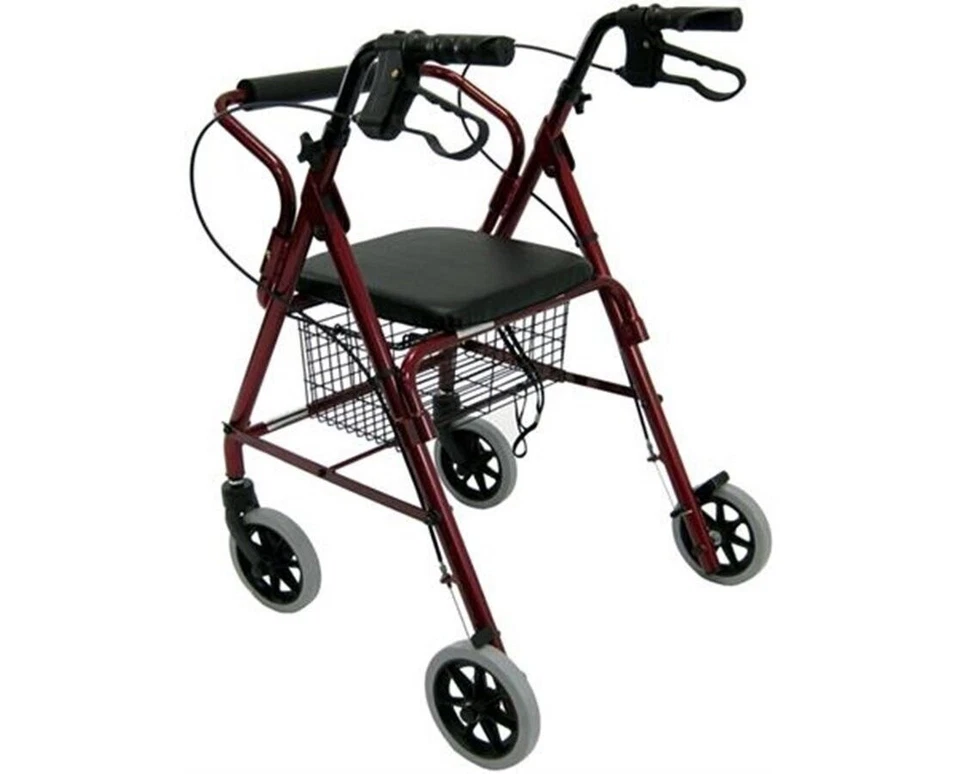 Karman Healthcare R-4100 - Andador de aluminio con asiento bajo, usuario: 4"6" -6'0" de alto Foto 2 de 2