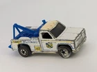 Vintage 1974 Hot Wheels Redline Ramblin Wrecker Larry's Towing Truck White