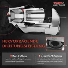 A.B.S. Bremssattel Set Vorne Links + Rechts Für Opel Corsa C - 54mm Kolben, TRW System