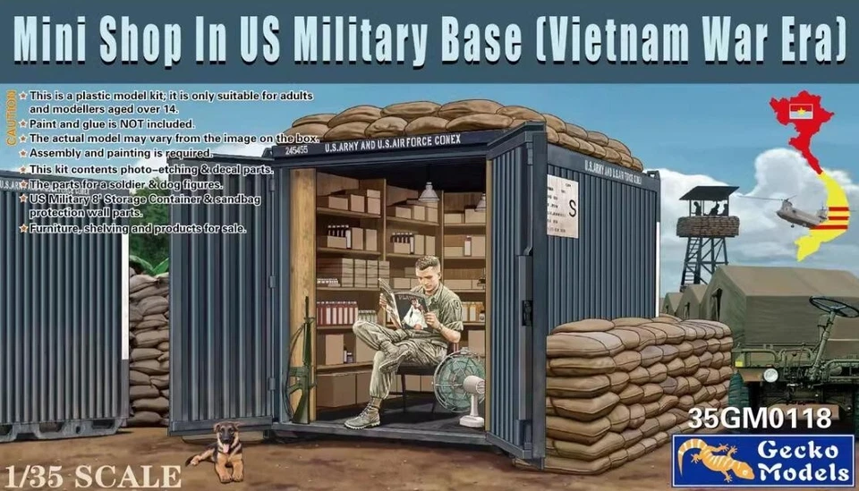 Gecko Models 1/35 35GM0118 Mini Shop in US Military Dase (Vietnam War Era)
