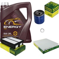 MANN-FILTER Inspektionspaket Mannol 5L Energy 5W-30 FüR Kia Sportage 1.6 Gdi 2.0