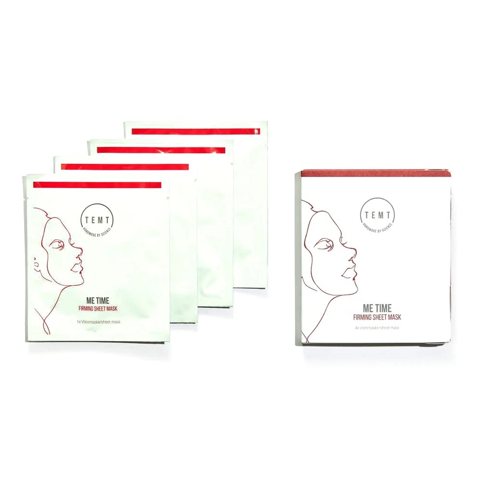 DR TEMT MASQUES FEUILLES IMPREGNEES DE COLLAGENE VEGETAL -TOUTES PEAUX-LOT DE 4 FEUILLES