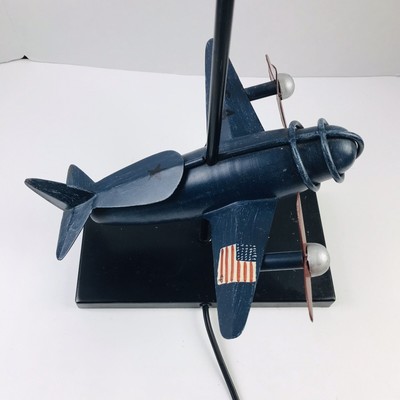 pottery barn airplane lamp