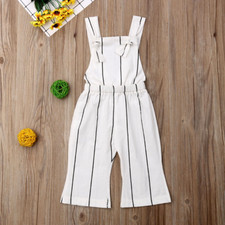 Toddler Infant Baby Girls Gallus Romper Bodysuit Jumpsuit kids Clothes Outfits