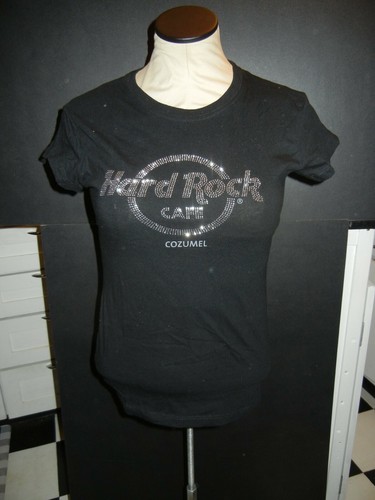 Hard Rock Cafe Cozumel Damen Schwarz Shirt Gr. Small Kurzarm - Bild 1 von 2