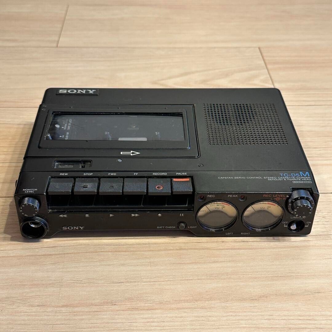 Sony TC-D5M 1980s Vintage Portable Stereo Cassette Recorder Sony TC-D5M 1980s Vintage Portable Stereo Cassette Recorder
