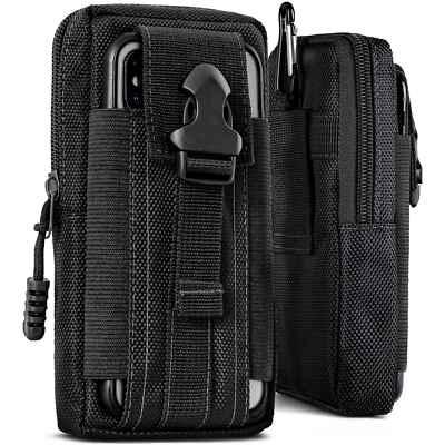 Handy Gürteltasche für Emporia SMART.5 mini Nylon Gürtel Tasche Case Clip Etui