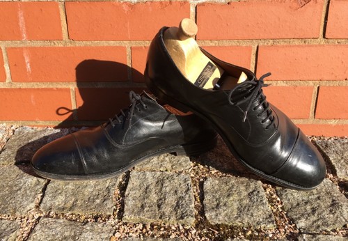 VINTAGE CHURCH'S Pelle Nera Consul IV Oxford Scarpe-UK11 e ultima 73 RARO |  eBay