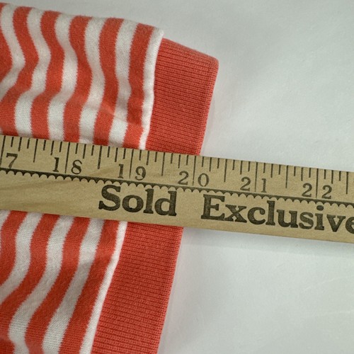 Polo Ralph Lauren Golf Shirt Mens Sz XL Salmon Pink Striped 1/4 Button Blue Pony - Picture 8 of 10