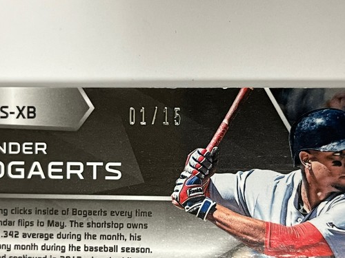 Xander Bogaerts 2017 Panini Spectra Auto Signatures Red Sox SP #1/15 - Picture 2 of 7