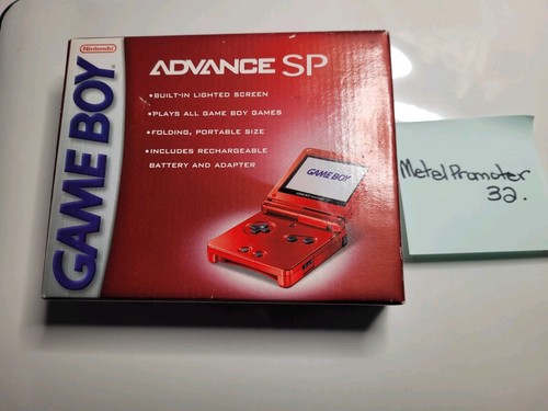 Nintendo GameBoy Advance SP Flame Red NEW & SEALED 34722832298 | eBay