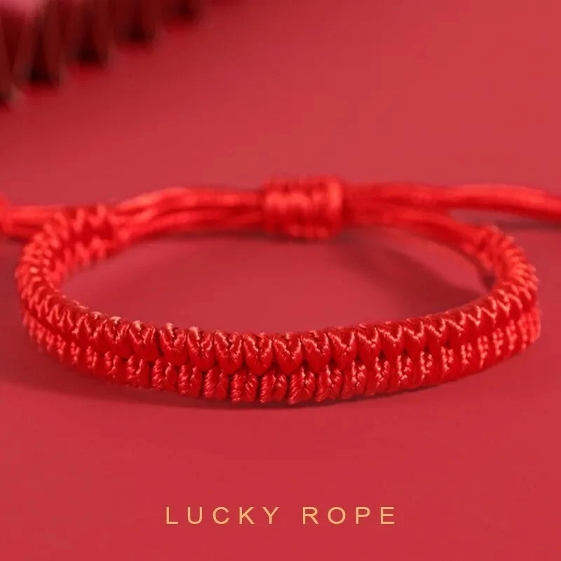 Pulsera Roja Protección del Mal de Ojo Buena Suerte Modelo Ajustable NUEVO Gruesa Foto 3 de 4