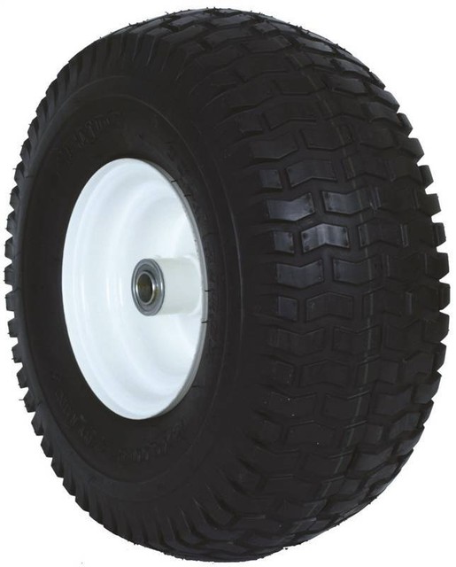 606DC-TR341I Wheel – 16x6.00-15 Garden Tractor Wheel & Tire With Grease Fitting, Offset Hub