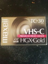 Maxell HGX-Gold TC-30 VHS-C Tape Sealed