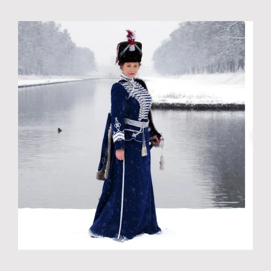 1900s New Blue Hussar Uniform (inspired by Princess Viktoria Luise