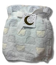 BLANKET PLUSH - LITTLE  LOVED BOYS 223 - BEAR BLUE - BABY TODDLER CRIB BED
