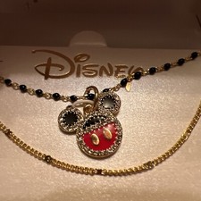 DISNEY MICKEY MOUSE NECKLACE LAUGHTER, IMAGIINATION, DREAMS