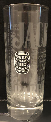 Jack Daniels Old No 7 Tennessee Whiskey Collector Highball Barware Glass Barrel