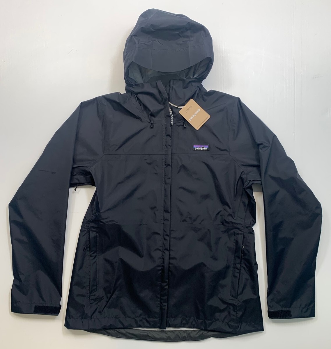 Women's PATAGONIA Torrentshell 3L Jacket Raincoat #85246 BLACK