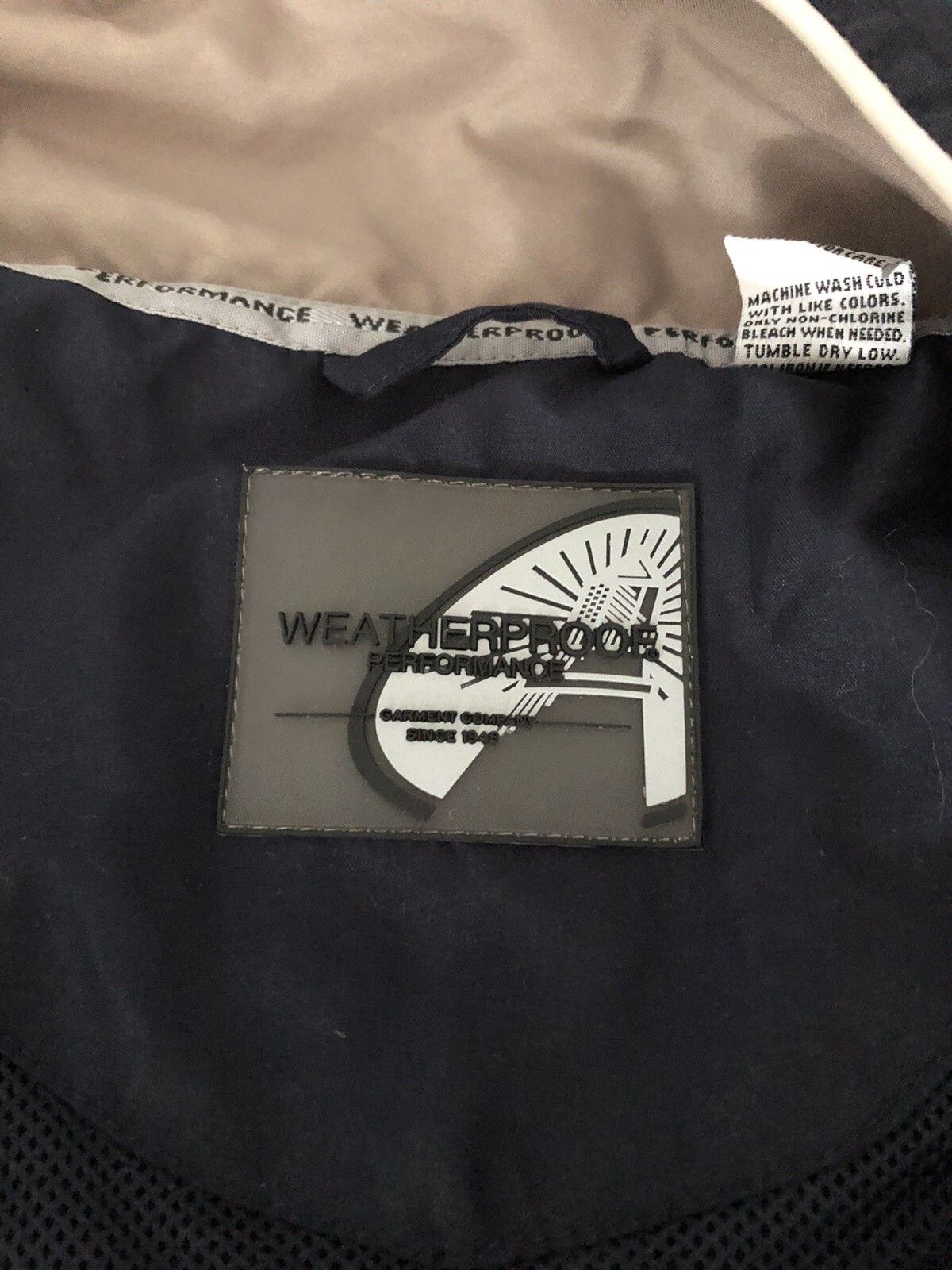 Weatherproof Performance Navy/Beige Jacket Full Z… - image 4