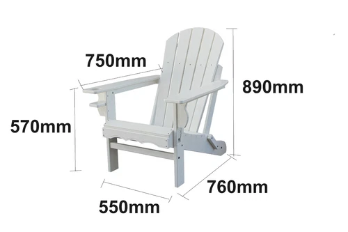 High End Composite material – Hamptons Pool -NO Timber Adirondack Chairs White - Picture 23 of 26
