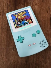 Nintendo GameBoy Color Colour Game Boy Teal Blue BACKLIT Gaming Q5 OSD IPS