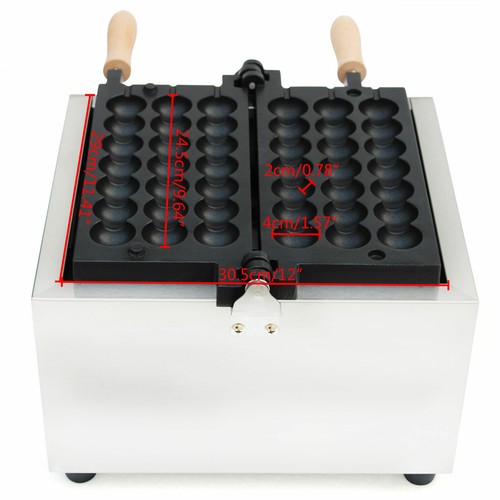 Commercial Electric Waffle Bubble Ball Maker Machine Nonstick Waffle Maker 1500W - Bild 10 von 14