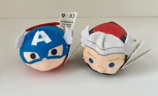 Disney Marvel Avengers Captain America  Thor Plush Tsum Tsum Gifts Super Heroes