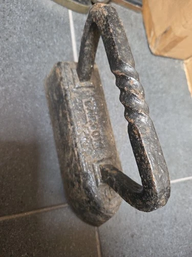 Antique Tailors Iron Large Iron Door Stop 19th Century Carron Iron Clothes Iron