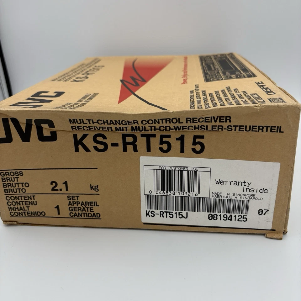 Receptor Coche Control Multi-Cambiador Desmontable JVC KS-RT515 Nuevo Antiguo Stock Foto 2 de 4