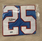 Lendale White Tennessee Titans NFL Football Signed Jersey Beckett Size XL