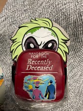 Loungefly Beetlejuice Handbook For The Recently Deceased mini backpack NWT
