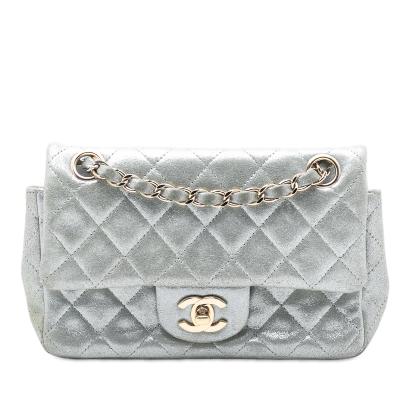 Chanel Mini Rectangular Classic Iridescent Lambsk… - image 1