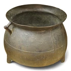 17th Century Leaded Bronze Cauldron Somerset Type Antique Bronze Cooking Pot