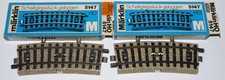Märklin H0 2x 5147 ++ Schaltgleisstück gebogen M-Gleis in OVP ++ #G4_519