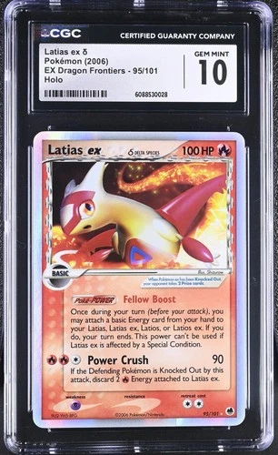 Latias ex (Delta Species) 95/101 Dragon Frontiers Holo CGC 10 Pokemon Card