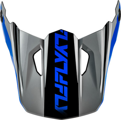 Fly Racing Kinetic Crest Helmet Visor for XL/2X Offroad Helmets Grey/Black/Blue
