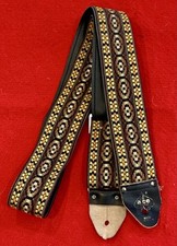 Vtg ACE Classic Bohemian Woven Guitar Strap Made in USA