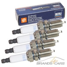 4x BERU ZÜNDKERZE ULTRA TITAN FÜR FIAT PANDA 1.1 1.2 1.4 PUNTO 176 188 199