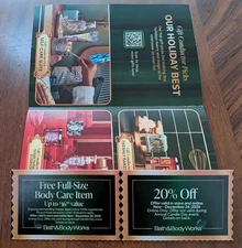 2Bath&Body Works Coupons,20% Off AnyPurchase,Full Size Body Care Item, Now-12/24