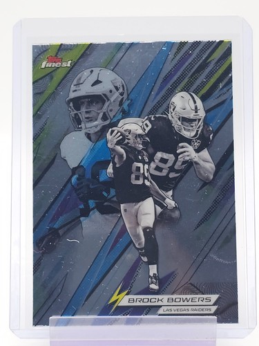 BROCK BOWERS 2025 TOPPS FINEST POWER KINGS FOOTBALL #PK-9 RAIDERS Q7307